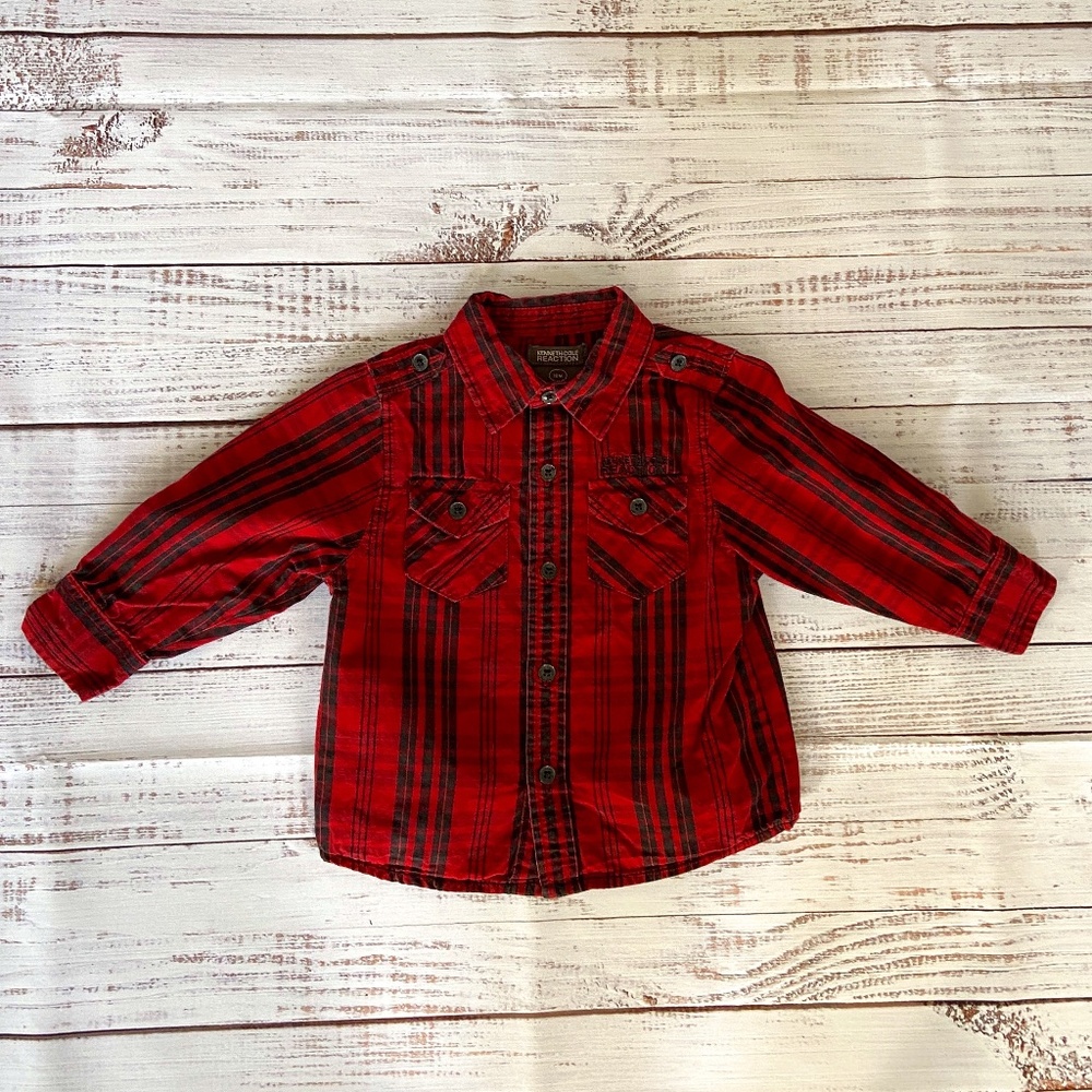 Boys Kenneth Cole Reaction Long Sleeve Button Up